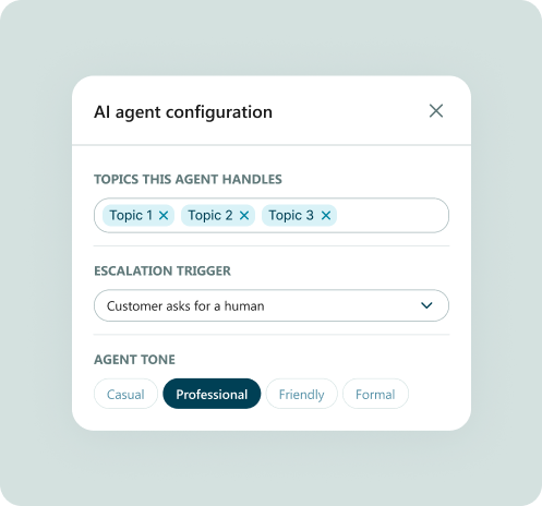 Build your AI agent for any scenario, no code required